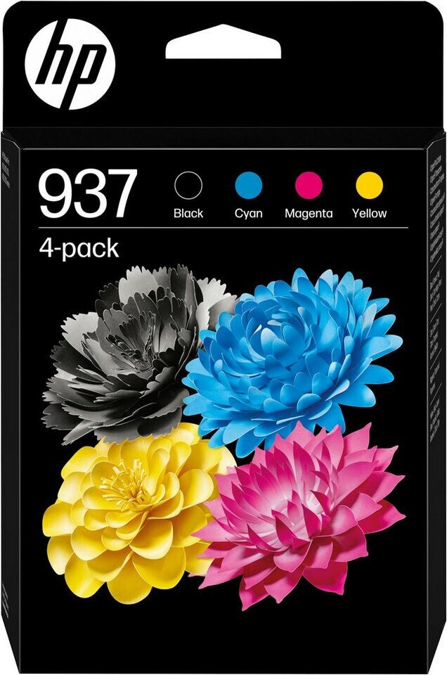 Pack d’encre d’origine HP 937 (Black + cyan + magenta + jaune)
