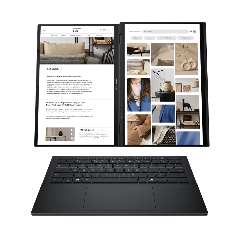 ASUS Zenbook DUO Touch स्क्रीन UX8406CA-PZ005W