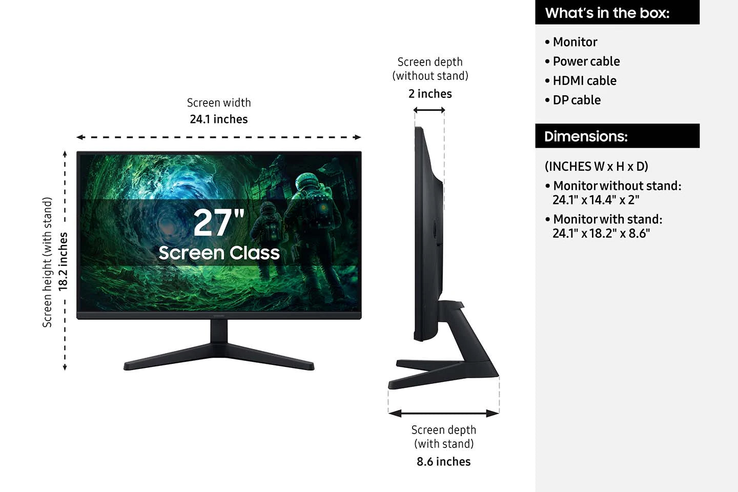 Samsung Odyssey G5 G53F 27" QHD 200Hz IPS गेमिंग मॉनिटर
