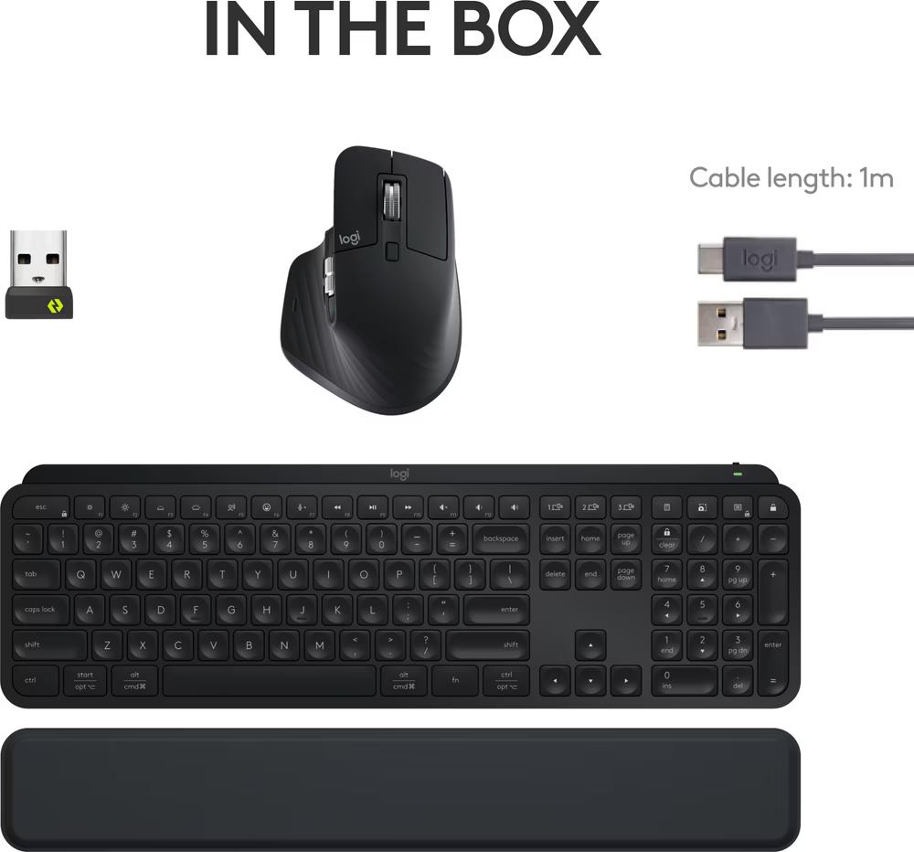 Logitech MX Keys S Wireless Keyboard ve Mouse Seti