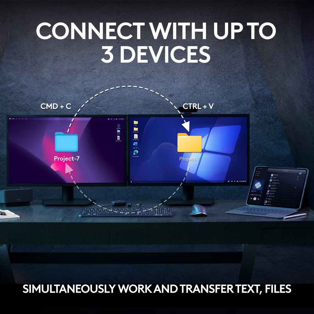 Logitech MX Keys S Wireless Keyboard ve Mouse Seti