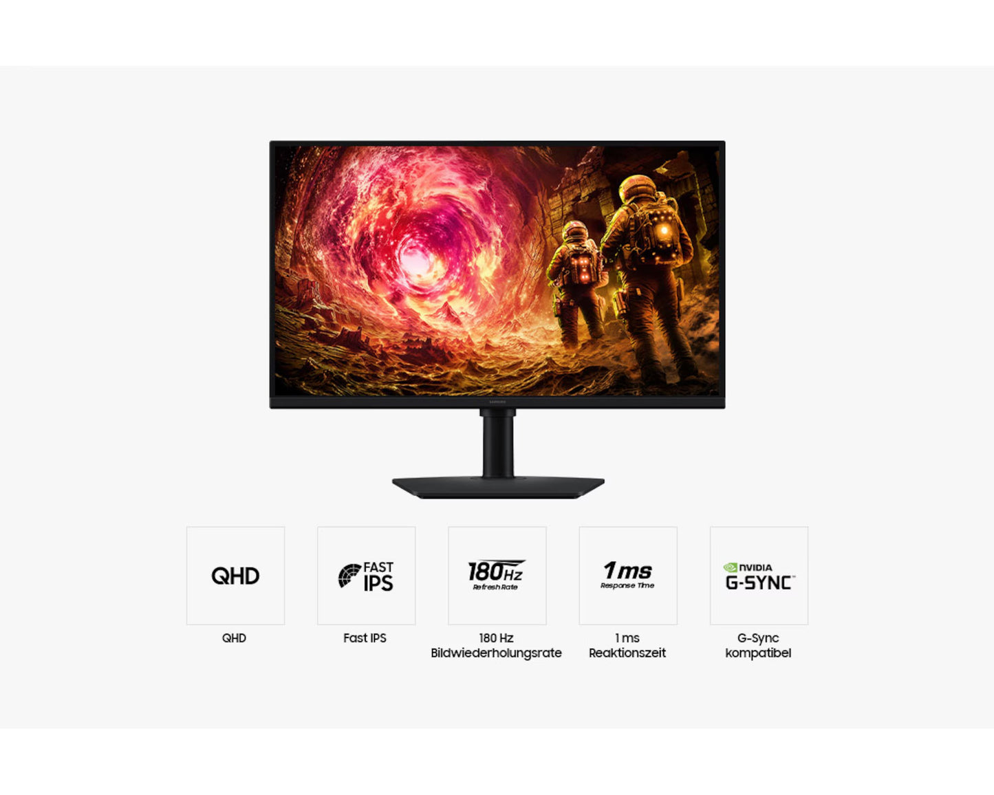 Samsung Odyssey G5 (G50F) 27" QHD 180Hz गेमिंग मॉनिटर