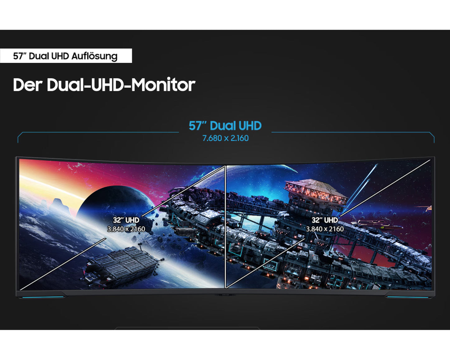 Samsung Odyssey Neo G9 (G95NC) 57" Dual-UHD 240Hz गेमिंग मॉनिटर
