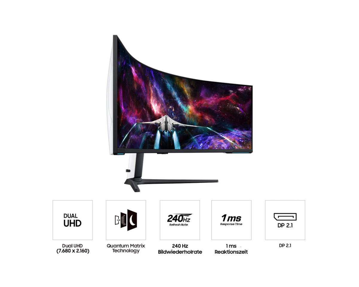Samsung Odyssey Neo G9 (G95NC) 57" Dual-UHD 240Hz गेमिंग मॉनिटर