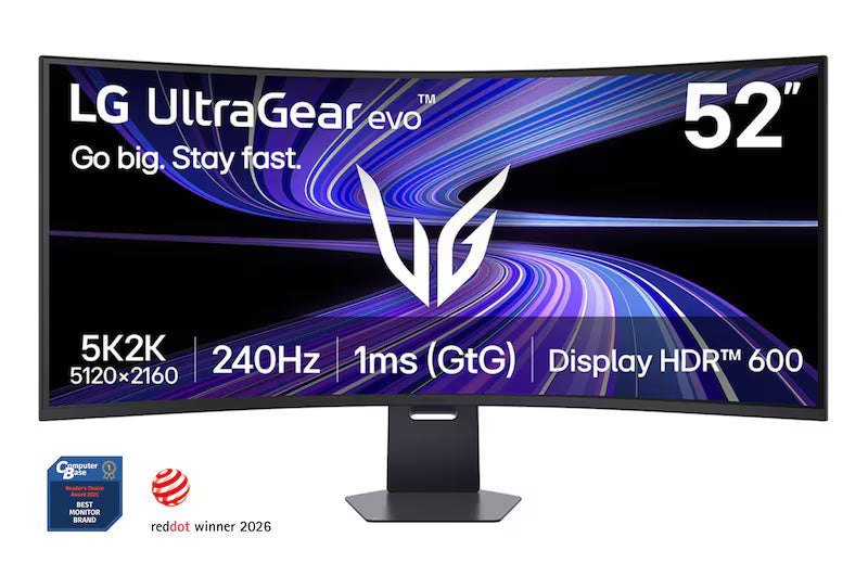LG 52" UltraGear evo G9 | 5K2K 240 Hz गेमिंग मॉनिटर