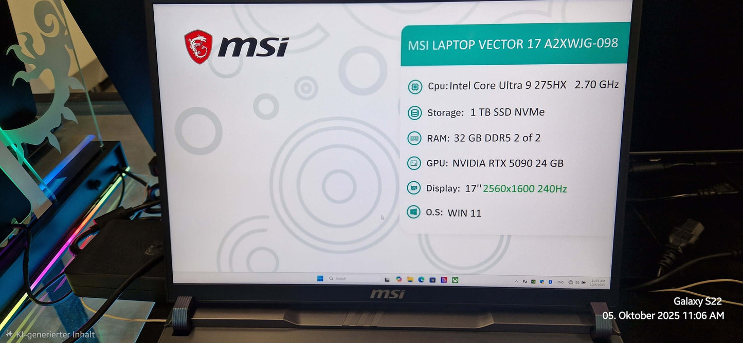 MSI Vector 17 HX AI